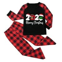 DobitIth, božićne pidžame za porodičnu odjeću, sin kćeri, meka, crna, božićna djeca djeca ispis bluza