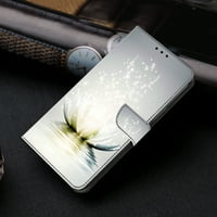 Feishell za iPhone Pro Slim novčanicom s modnom šarenom uzoru obojenom, luksuzno PU kožna magnetska