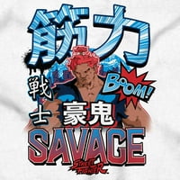 Kanji ulice Fighter Savage Akuma Muški majica s dugim rukavima Brisco Brends 2x