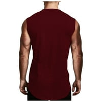 Košulje Corashan Muns, muške kauzalne košulje prozračne dugih rukava labava čvrsta boja V-izrez Top