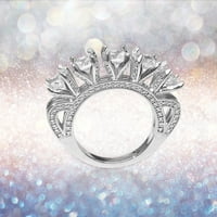 Ženski izveštaji ruži ruži dijamantni prsten, dijamantski prsten za valentinovo, ružičasti prsten, dijamant,