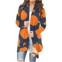 Lagane jakne za žene dugih rukava modni casual print kardigan bluza Cardigan kaput zimski jakne za žene
