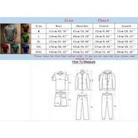 Puuawkoer muški prugasti ispis ljetni modni casual digitalni 3D štampanje rever gumba kratka rukava majica s dugim rukavima za majice za muškarce