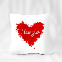 Dengdrunhu Valentinovo bacaju jastučnice za jastuk - Valentine Bresch Velvet Custy Clow Cover Pink Heart