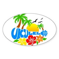Cafepress - Logotip otoka ukulele - naljepnica
