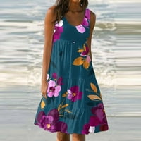 Ženska haljina s tenkama Ljeto proljeće nagledno mini boho haljina slatka rukava s rukavima s majicom