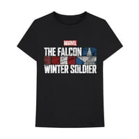 Marvel Comics Unise majica Falcon & Winter Soldier Text Logo