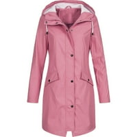 Tople jakne za žene piling jakne za žene kaputi ženski vodootporni čvrsti kaputić s vitrootpornom kišom