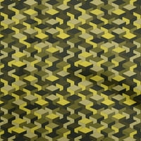Onuone pamučne svilene žute tkanine apstraktori prekrivajući zalihe ispisa šivaće tkanine sa dvorištem