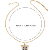 yinguo volim te ugraviranu ogrlicu Inspirational Leptir Clocket ogrlica nakit poklon za žene djevojke