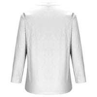 Lydiaunistar Time and Tru Ženski vrhovi čišćenje Ženska ljetna casual bluza s dugim rukavima V izrez