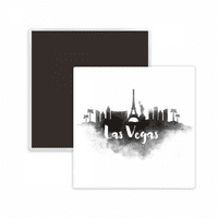 Las Vegas Amerika Landmark Ink City Painting Square Cercas Frižider Magnet Sadržaj memento