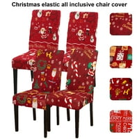 Prekrivač stolice koja se rafesfiziraju udobnu dodir Poliester božićni element uzorkorni stolica za kuću za dom