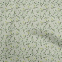 Oneoone Velvet Dusty Zelena tkanina Jesenska haljina Materijal Materijal Tkanina od dvorišta široko