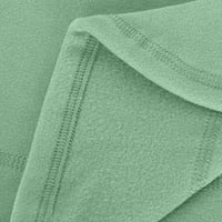 Cacommmark PI ženske dugih rukava s dugim rukavima za čišćenje žene zimske pulovere za krugove boje na vrhu bluza mintu zelena