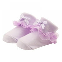 Dječji i djevojke ruffle čipke čarape Toddler Dvostruke čipke Dressy kratke čarape novorođene novorođenčad