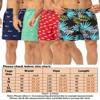 Avamo MENS Havajski bočni džepovi Ljeto plaža Kratke hlače Elastični struk Držke za slobodno vrijeme