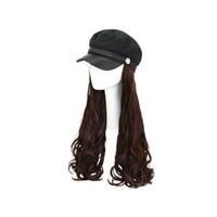 HOMEMAXS Women Wig Wig Jednodijelni šešir Wig duga kovrdžava perika modna frizura za šišanje Svijetlo