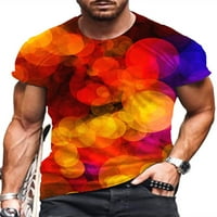 Niuer Print Casual majica kratkih rukava za muškarce Okrugli izrez Grafički bluza TEE MENI LOOSE FIT