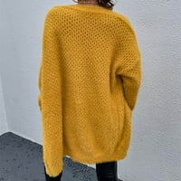 Cleance Žene Casual Open Front Knit Cardigan džemperi, pad lagane dugih rukava dugih rukava sa džemper