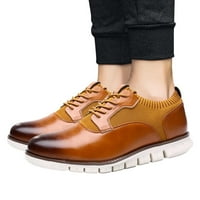 Wofedyo Cipele za muškarce Classic Style Muškarci čipke Vintage kožne cipele Poslovne casual cipele