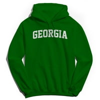 Gruzija Grafički ljubičasti muški pamučni pulover Hoodie