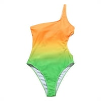 ABCNATURE ženski kupaći kostim, bikini plićači, jedno rame, jedna ramena bljesne podstavljene plus veličine