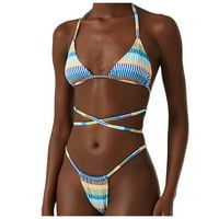 Ženski kupaći kostimi Ispis Bikini Set Plivanje Dvije kupaće kostime Plaža kupaći kupalište za žene