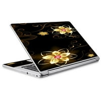 Klinovi naljepnice za Acer Chromebook R Laptop vinil zamotavanje užarenog cvijeća Sažetak