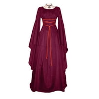 Maxi za retro gotičke haljine s dugim rukavima Večer veing ​​party mamu