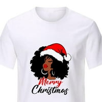 Abcnature Merry Božićna majica Žene slatki božićni gnomiji Grafičke teže za odmor kratki rukav majica
