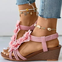 Sandale za žene Udobnost s elastičnom kazom za gležnjeve Ležerne prilike Bohemijske cipele na plaži