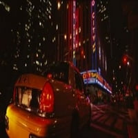 Automobil na putu, Radio City Music Hall, Rockefeller Center, Manhattan, New York City, New York, Država