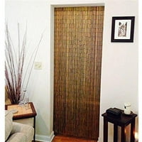 Bambusova ručno izrađena soba Razdjelnik sa perlama, vrata Shoji Dijeljenje soba, crno, smeđe