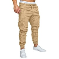Mens Regular Fit Traans Dnevni modni joggeri Sportske hlače Pamučne hlače Dukseri pantalone Duge hlače