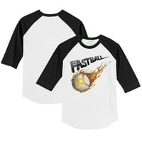 Toddler Tiny Turpap Bijela crna Pittsburgh Pirates Fastball 3 majica sa 4 rukava