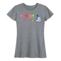 Barbie Pride - Gradientne palme - Grafička majica kratkih rukava s kratkim rukavima