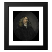 Pieter van der Werff Crni moderni uokvireni muzej umjetnički print pod nazivom - Portret Johan De Reus,