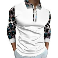 FVWitly Polo majice za muškarce muške golf majice kratki rukav, vlaga Wicking Polo Brza suha ležerna