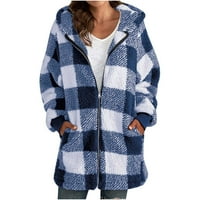 Ženski kaputi Outerwear Moda Drži topla casual kapuljača Zip džepna jakna Top bluza Kaput Kućni odmor