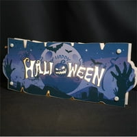 Halloween House potpisuje uvrštavanje atmosfere noćni lagani zidni obrtni dekoracija Drveni privjesak