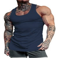 Muške mišićne košulje u Colisca Solid Boja Ljeto vrhovi bez rukava za trčanje bez rukava Bodybuilding