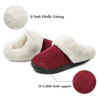 Needbo Ženska papučica Memorijska pjena Fluffy Meko topli klizanje na kućnim cipelama, Anti-klizanje