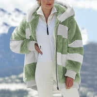 Ženske jakne i kaputi Clearence Plus veličina Moda Worns Warm Fau kaput Jakna Zimski patentni zatvarač dugih rukava odjeća