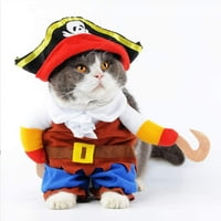 Kostim za kućne ljubimce za pse i mačke, Aihua EU Cat Piratski kostim sa šeširom, zabava se oblači,