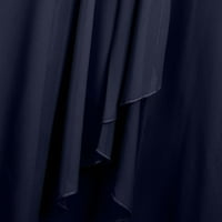 Haljina za žene, ženska haljina šifon elegantan čipkasti patchwork haljina izrezana duga haljina djeverska večernja haljina crna xl