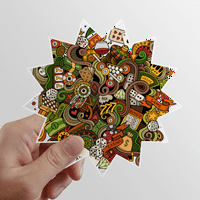 Casino Bar Poker Card čips za ilustraciju Sun Vinil naljepnica za prtljag grafiti cvjetni naljepnica