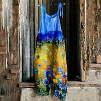 Huachen Ljetna rasprodaja casual kombineti za žene ženska modna ljetna slatka labava ležerna print retro