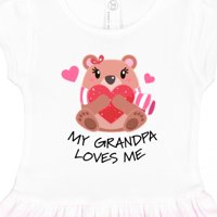 Inktastic moj djed voli me- medvjed i srce poklon djevojčicu toddler