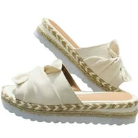 Amlbb Ženske sandale Žene Bowknot Plaže Ljetne papuče Platforma Nagib cipela Plus size cipele klinove sandale za žene